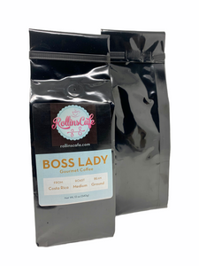 Boss Lady Costa Rican Gourmet Ground Coffee Medium Roast Sealed Fresh - RollinsCafe